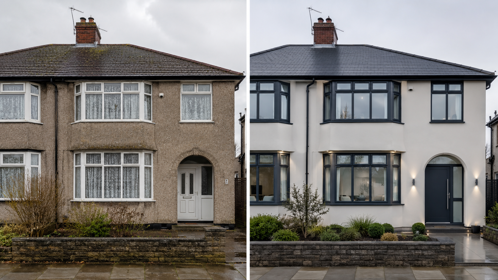 Semi-detached, warm modern