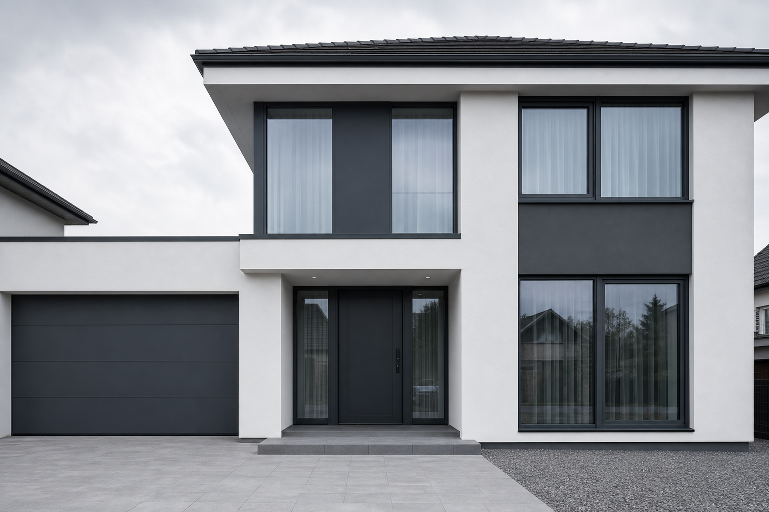 Anthracite Contemporary facade style reference