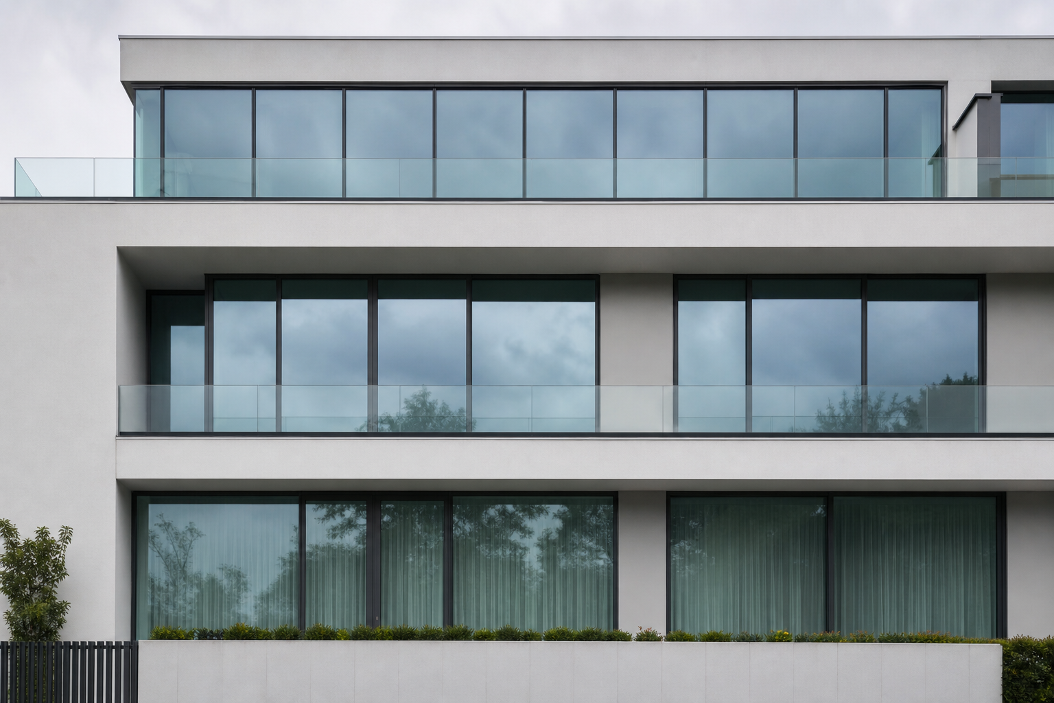 Minimal Glazed facade style reference